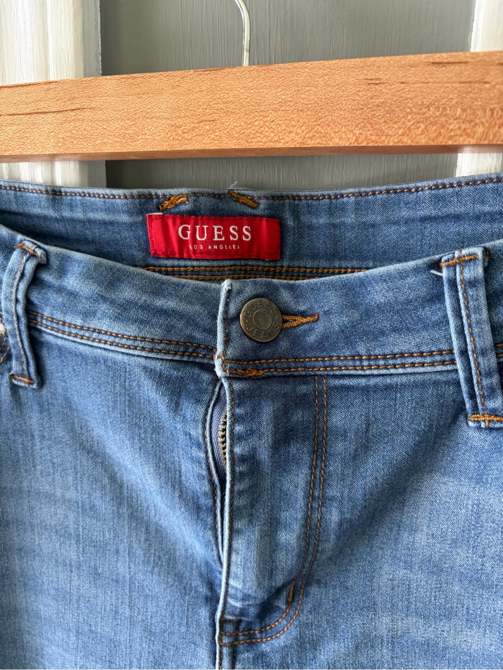 GUESS Women's Medium Blue Flare Jeans - Picture 2 of 5